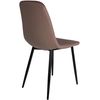 Clp Silla De Comedor Napier Terciopelo Marrón 51x44x88 Cm