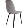 Clp Silla De Comedor Napier Terciopelo Gris 51x44x88 Cm