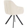 Clp Silla De Comedor Russel Terciopelo Crema 63x57x90 Cm