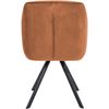 Clp Silla De Comedor Russel Terciopelo Café 63x57x90 Cm