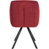 Clp Silla De Comedor Russel Terciopelo Burdeos 63x57x90 Cm