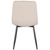 Clp Silla De Comedor Antibes Tapizada En Terciopelo Crema 55x45x84 Cm