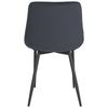 Clp Silla De Comedor Victoria Con Funda De Terciopelo Negro 60x51x Cm