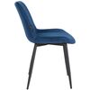 Clp Silla De Comedor Victoria Con Funda De Terciopelo Azul 60x51x Cm