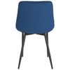 Clp Silla De Comedor Victoria Con Funda De Terciopelo Azul 60x51x Cm