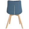 Clp Silla De Comedor Brook En Terciopelo Azul 63x54x84 Cm