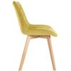 Clp Silla De Comedor Brook En Terciopelo Amarillo 63x54x84 Cm