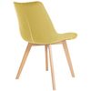 Clp Silla De Comedor Brook En Terciopelo Amarillo 63x54x84 Cm