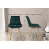 Clp Silla De Comedor Brook En Terciopelo Verde 63x54x84 Cm