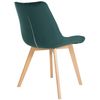 Clp Silla De Comedor Brook En Terciopelo Verde 63x54x84 Cm