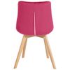 Clp Silla De Comedor Brook En Terciopelo Rojo 63x54x84 Cm