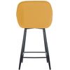 Clp Taburete De Bar Gibson 76 De Terciopelo Amarillo 57.5x54x Cm