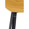 Clp Taburete De Bar Gibson 76 De Terciopelo Amarillo 57.5x54x Cm