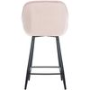 Clp Taburete De Bar Gibson 76 De Terciopelo Rosado 57.5x54x Cm