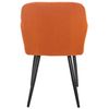 Clp Set De 2 Sillas De Comedor Shila Tela Naranja 44x47x84 Cm