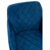 Clp Set De 2 Sillas De Comedor Shila Terciopelo Azul 44x47x84 Cm