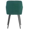 Clp Set De 2 Sillas De Comedor Shila Terciopelo Verde 44x47x84 Cm