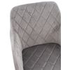 Clp Set De 2 Sillas De Comedor Shila Terciopelo Gris 44x47x84 Cm