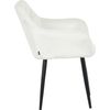 Clp Silla De Comedor Stanley En Terciopelo Crema 62x59x82 Cm