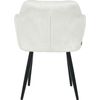 Clp Silla De Comedor Stanley En Terciopelo Crema 62x59x82 Cm