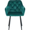 Clp Silla De Comedor Stanley En Terciopelo Verde Oscuro 62x59x82 Cm