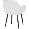 Clp Silla De Comedor Stanley En Terciopelo Gris 62x59x82 Cm