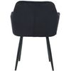 Clp Silla De Comedor Stanley En Terciopelo Negro 62x59x82 Cm