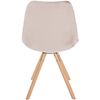 Clp Pack De 4 Sillas De Salón Sofia En Terciopelo Beige 54x48x81 Cm