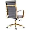 Clp Silla De Oficina Havanna En Polipiel Simil Cuero Gris 59x57x99 Cm