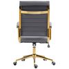 Clp Silla De Oficina Havanna En Polipiel Simil Cuero Gris 59x57x99 Cm