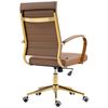 Clp Silla De Oficina Havanna En Polipiel Simil Cuero Marrón Claro 59x57x99 Cm