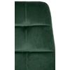 Clp Silla De Comedor Antibes Tapizada En Terciopelo Verde 55x45x84 Cm