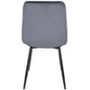 Clp Silla De Comedor Tilde Terciopelo Gris Oscuro 54x45x83 Cm