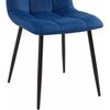 Clp Silla De Comedor Antibes En Tela Azul 55x45x84 Cm