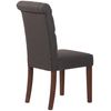 Clp Set De 2 Sillas De Comedor Lisburn En Tela O Terciopelo Gris Oscuro 63x45x98 Cm