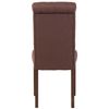 Clp Set De 2 Sillas De Comedor Lisburn En Tela O Terciopelo Marrón 63x45x98 Cm