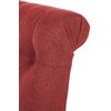 Clp Set De 2 Sillas De Comedor Lisburn En Tela O Terciopelo Rojo 63x45x98 Cm