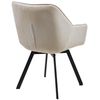 Clp Silla De Comedor Jordi Con Tapizado De Pana Crema 59x60x81 Cm