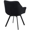 Clp Silla De Comedor Jordi Con Tapizado De Pana Negro 59x60x81 Cm