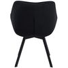 Clp Silla De Comedor Jordi Con Tapizado De Pana Negro 59x60x81 Cm