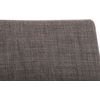 Clp Set De 2 Sillas De Comedor Belfort Tela Gris 50x40x90 Cm