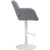 Clp Taburete De Bar Natoma En Tela Gris 59x57x97 Cm