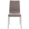 Clp Set De 2 Sillas De Comedor Colmar De Tela Gris 50x40x88 Cm