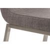 Clp Set De 2 Sillas De Comedor Colmar De Tela Gris 50x40x88 Cm