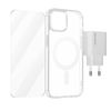 Pack 3 En 1 Iphone 15 Plus Funda Magsafe Cristal Templado Cargador Usb-c 20w