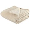 Manta De Poliéster Beige Claro 125 X 150 Cm Oso Peluche Accesorio Namdu - Beige