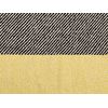 Manta De Algodón Gris Oscuro Amarillo Mostaza 125 X 150 Cm Patrón Geométrico Lapu - Gris