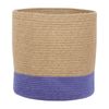 Conjunto De 2 Cestas De Yute Beige Natural Violeta Trenzado Accesorio Bulanik - Beige