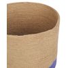 Conjunto De 2 Cestas De Yute Beige Natural Violeta Trenzado Accesorio Bulanik - Beige