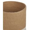 Conjunto De 2 Cestas De Yute Beige Natural Blanco Trenzado Accesorio Bulanik - Beige